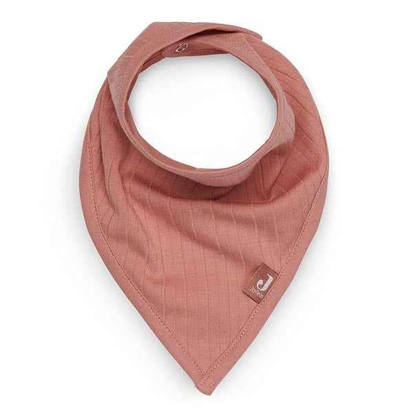 Jollein kwijlsjaaltje Basic stripe rosewood 2st