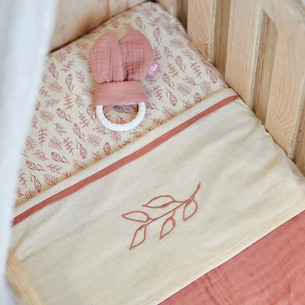 Jollein laken 75x100cm Meadow Rosewood