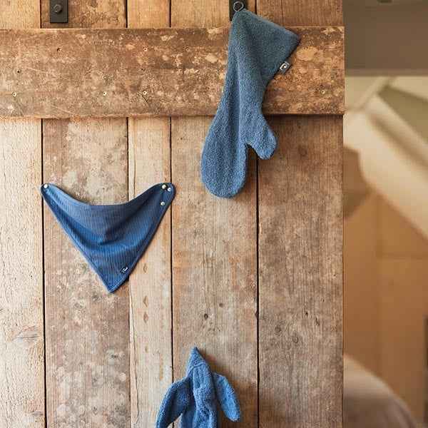 Jollein washandje badstof Jeans Blue