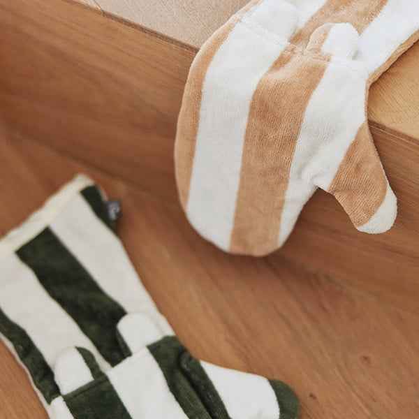 Jollein washandje Stripe Terry Leaf Green GOTS