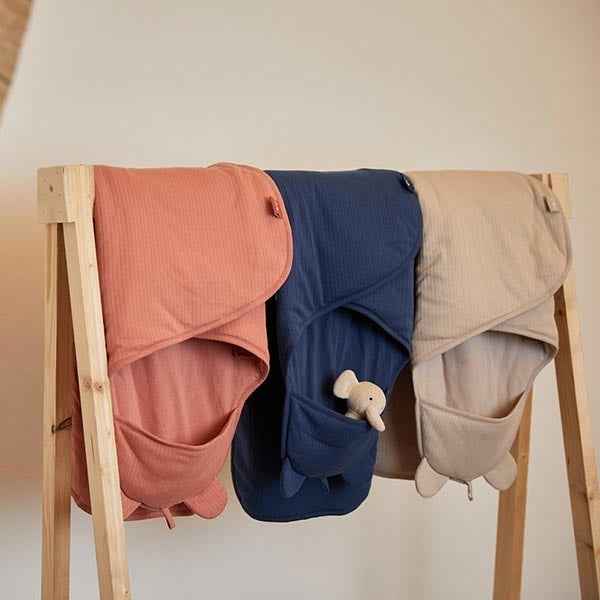 Jollein wikkeldeken Basic Stripe Jeans Blue