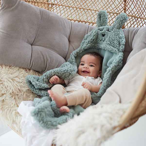 Jollein wikkeldeken Bunny Ash green