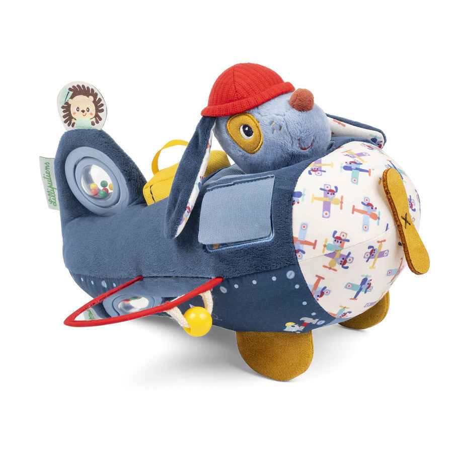 Lilliputiens | Jules de Hond Baby Airplane Activity Toy