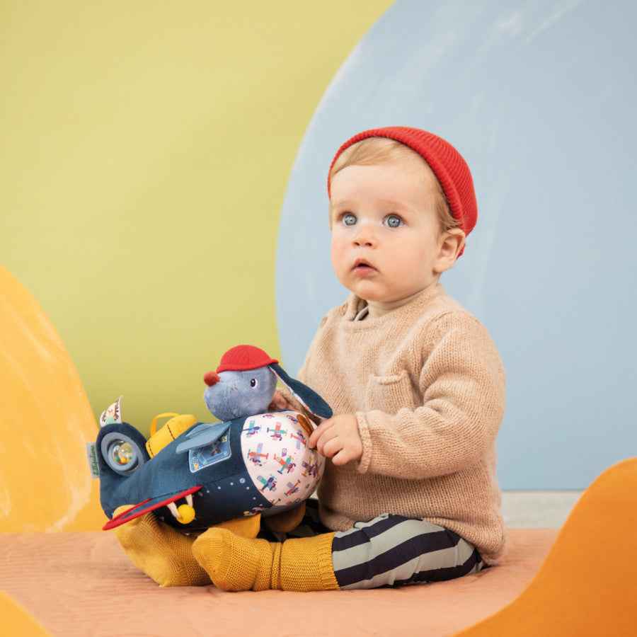 Lilliputiens | Jules de Hond Baby Airplane Activity Toy