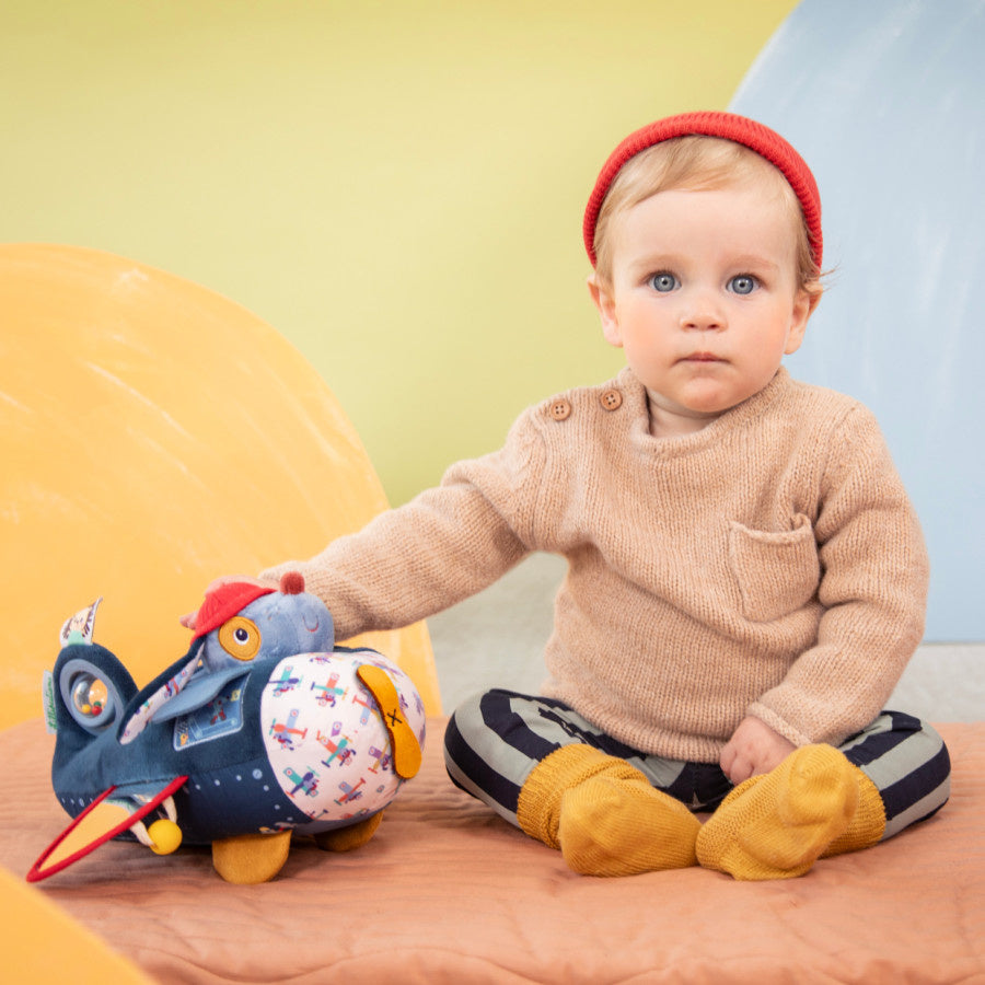 Lilliputiens | Jules de Hond Baby Vliegtuig Activiteiten Speelgoed