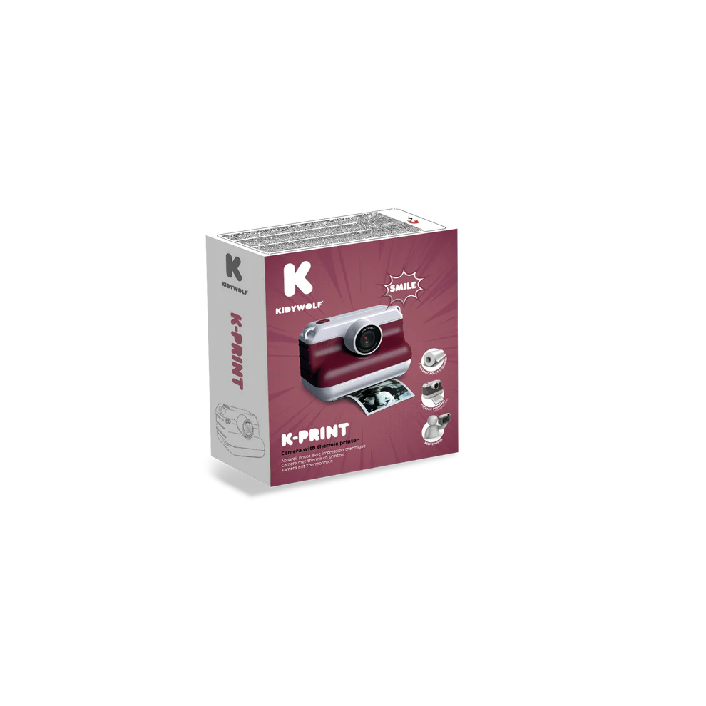 Kidywolf | K-Print Camera Met Thermische Printer Bordeaux
