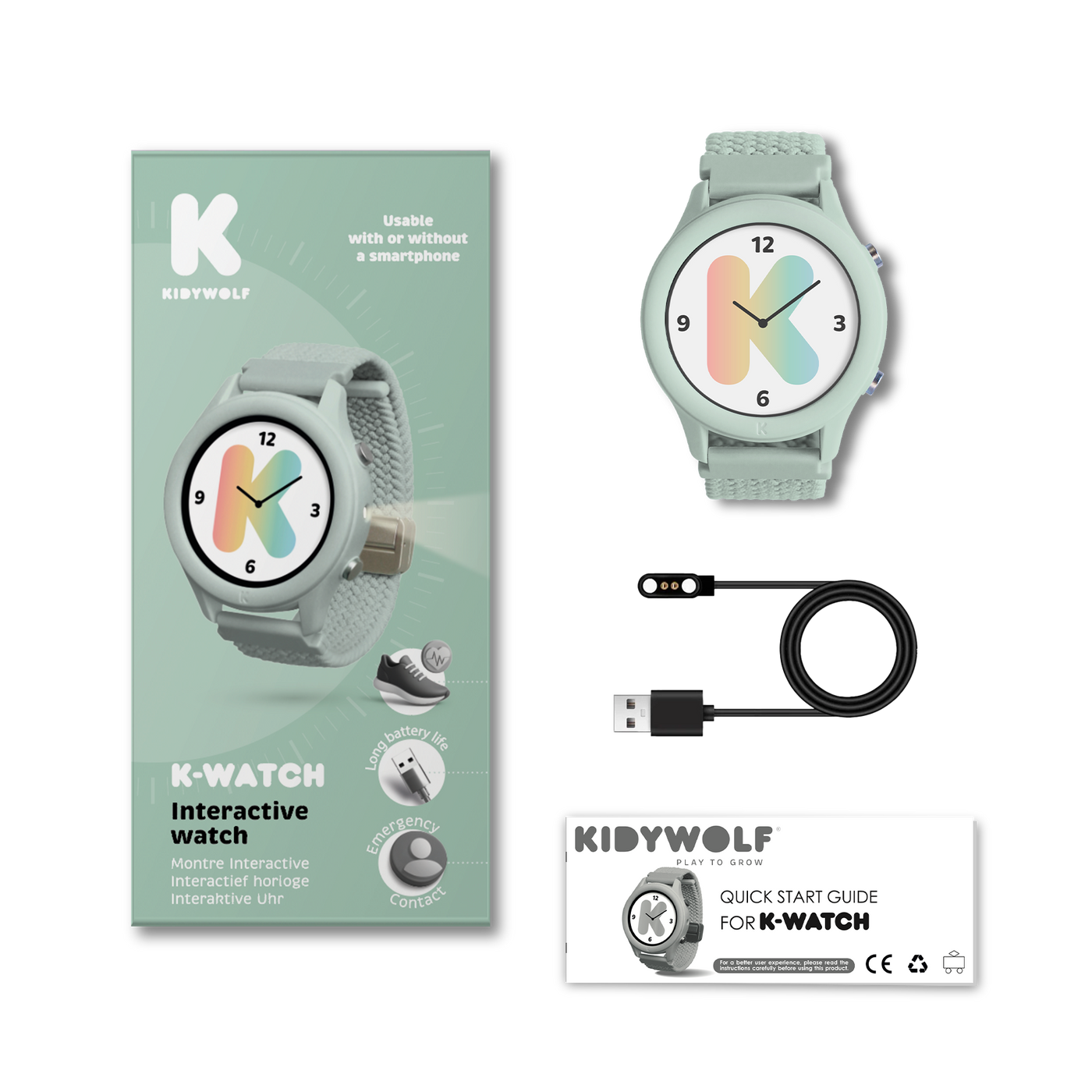 Kidywolf | K-WATCH Interactief Horloge Groen
