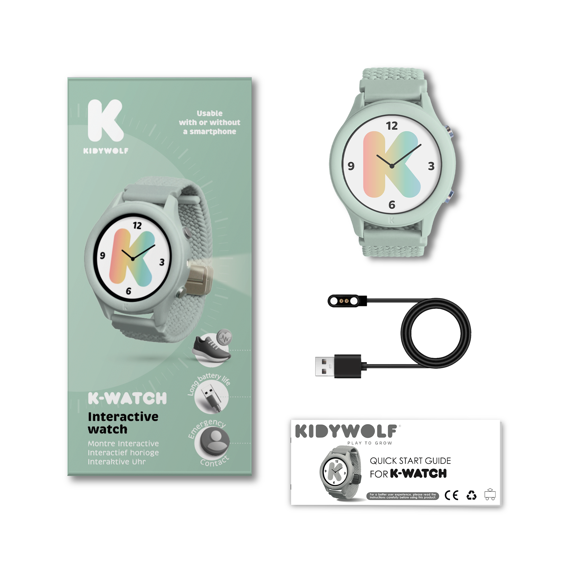 Kidywolf | K-WATCH Interactief Horloge Groen