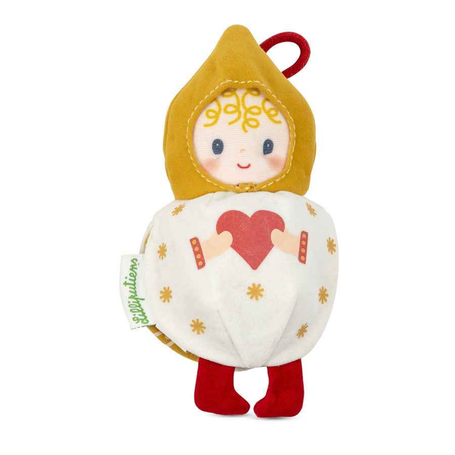 Lilliputiens | Mimmi Reversible and Phosphorescent Fabric Elf Christmas Decoration