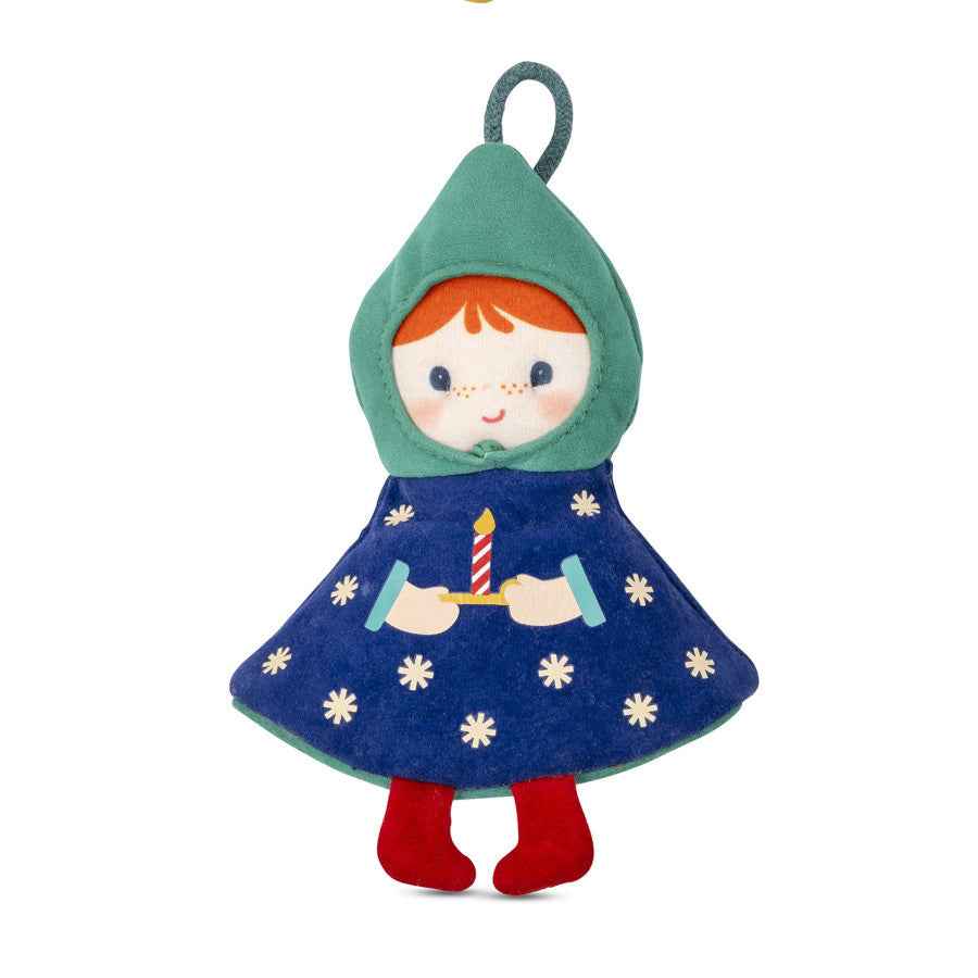 Lilliputiens | Titti Reversible Phosphorescent Fabric Christmas Elf Decoration