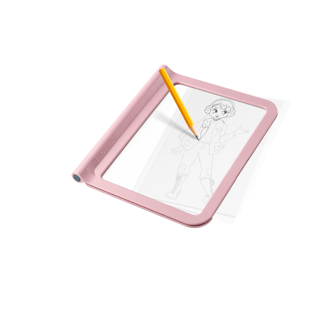 Kidywolf | Kidydraw - Pink Pro Light-Up Drawing Board Let's Draw Fashion