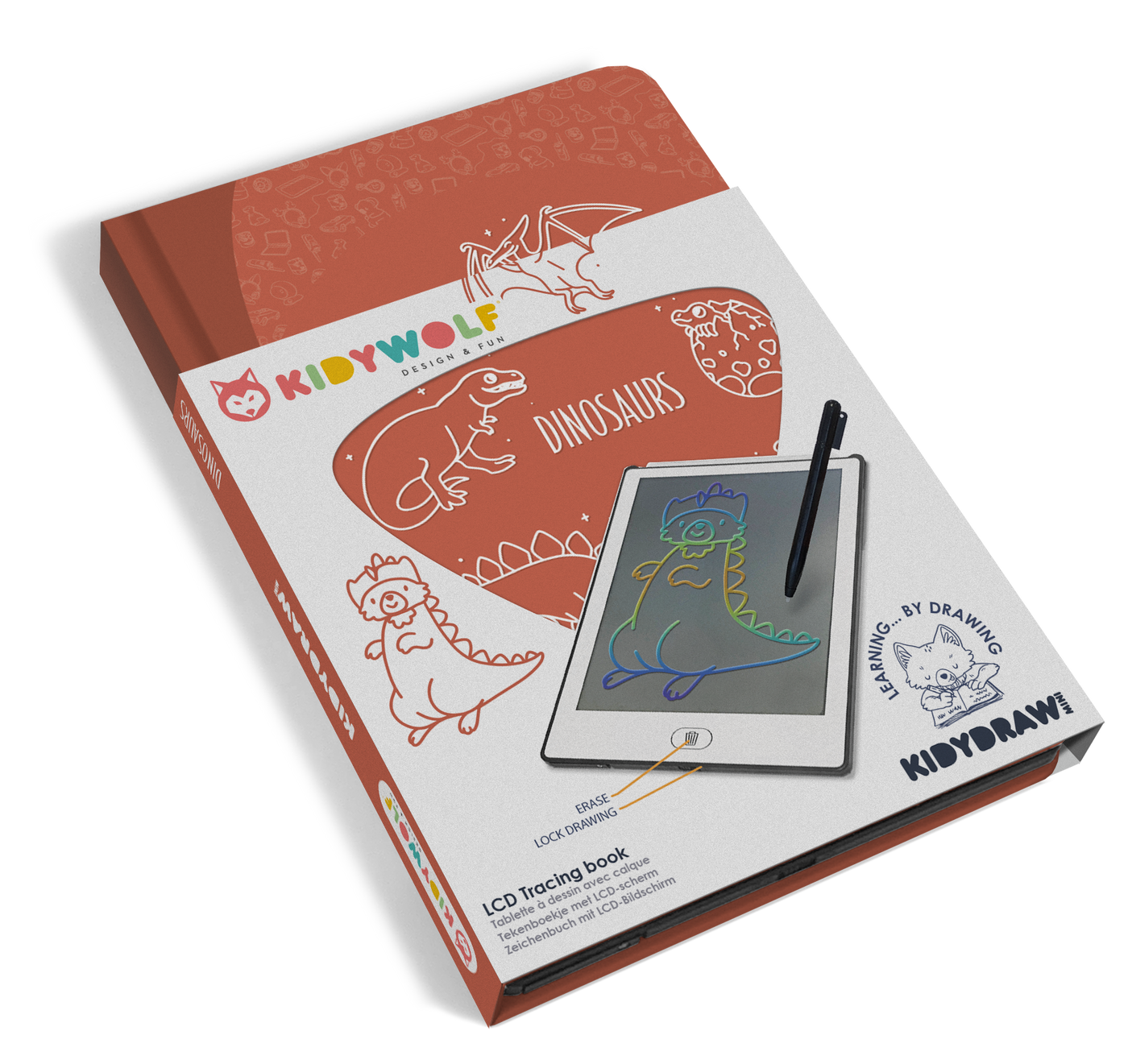 Kidywolf | Kidydraw - Mini Tekenbord Dinosaurussen