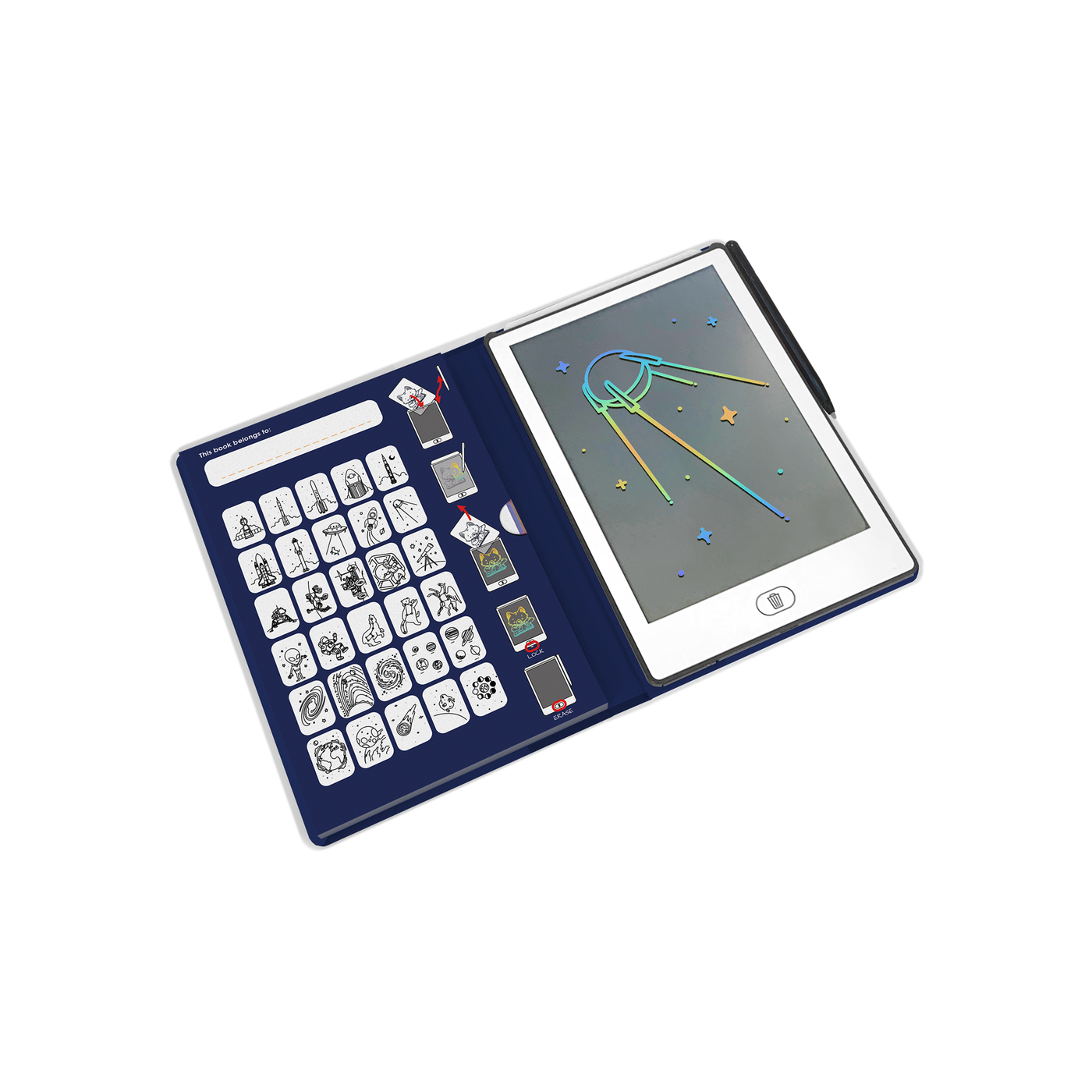 Kidywolf | Kidydraw Mini Tekentablet Galaxy