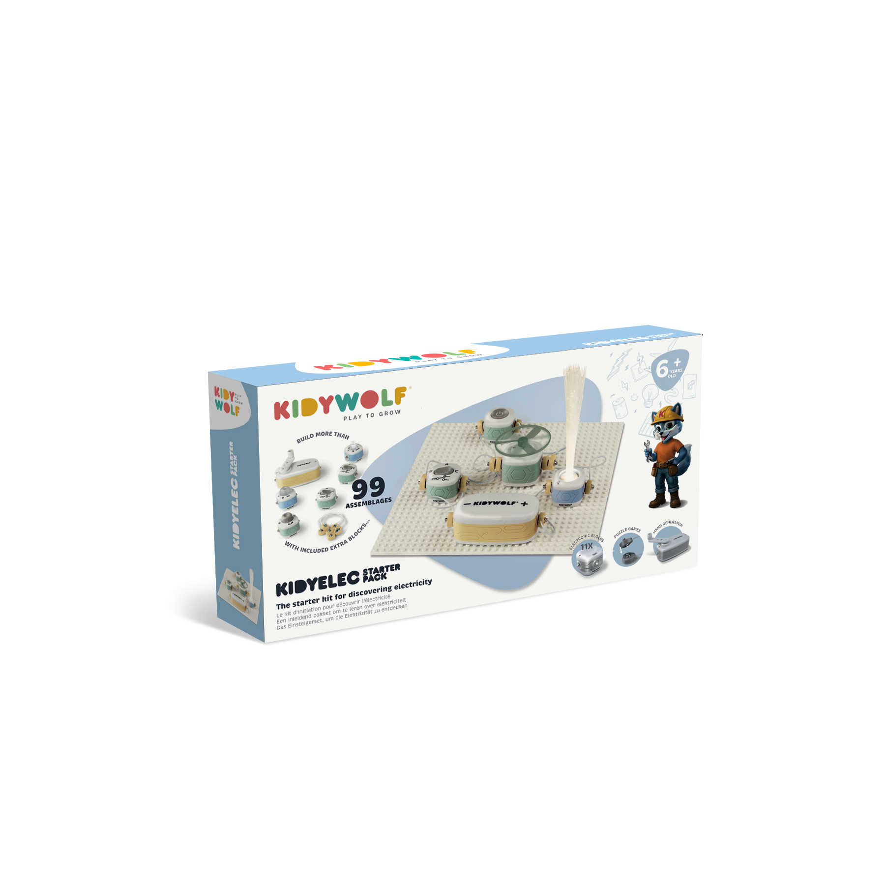 KidyWolf | Kidyelec-Starter Mijn Eerste Elektrische Set 11 Delig