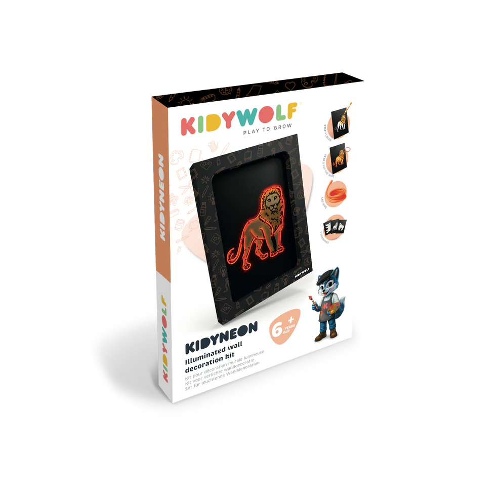 Kidywolf | Kidyneon Kit Voor Lightgevende Wanddecoratie Dieren