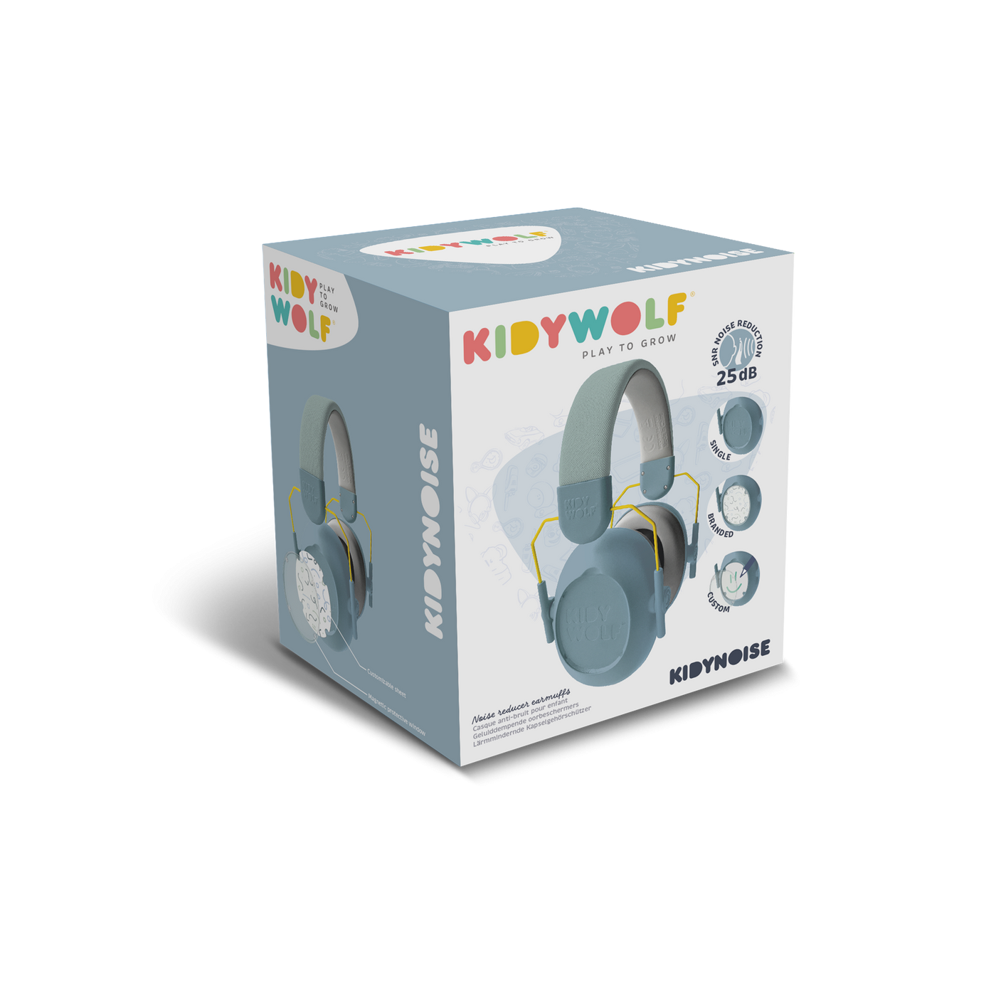 Kidywolf | Kidynoise Koptelefoons Met Ruisonderdrukking Blauw