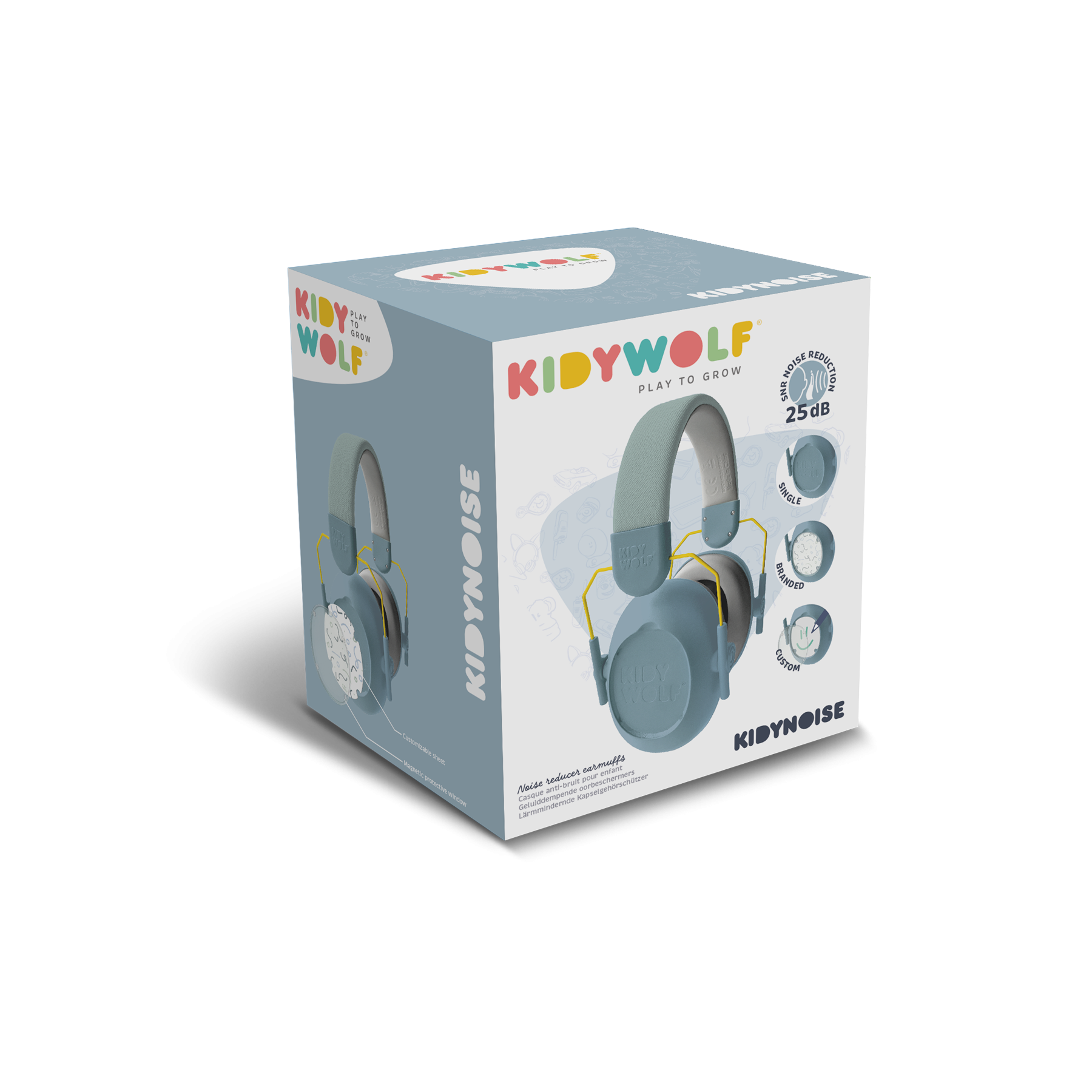 Kidywolf | Kidynoise Koptelefoons Met Ruisonderdrukking Blauw