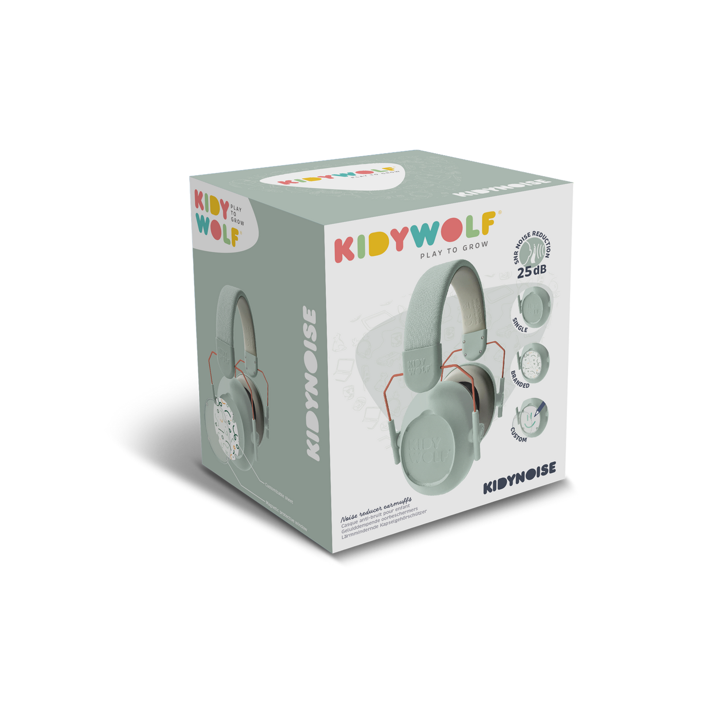 Kidywolf | Kidynoise Koptelefoons Met Ruisonderdrukking Groen