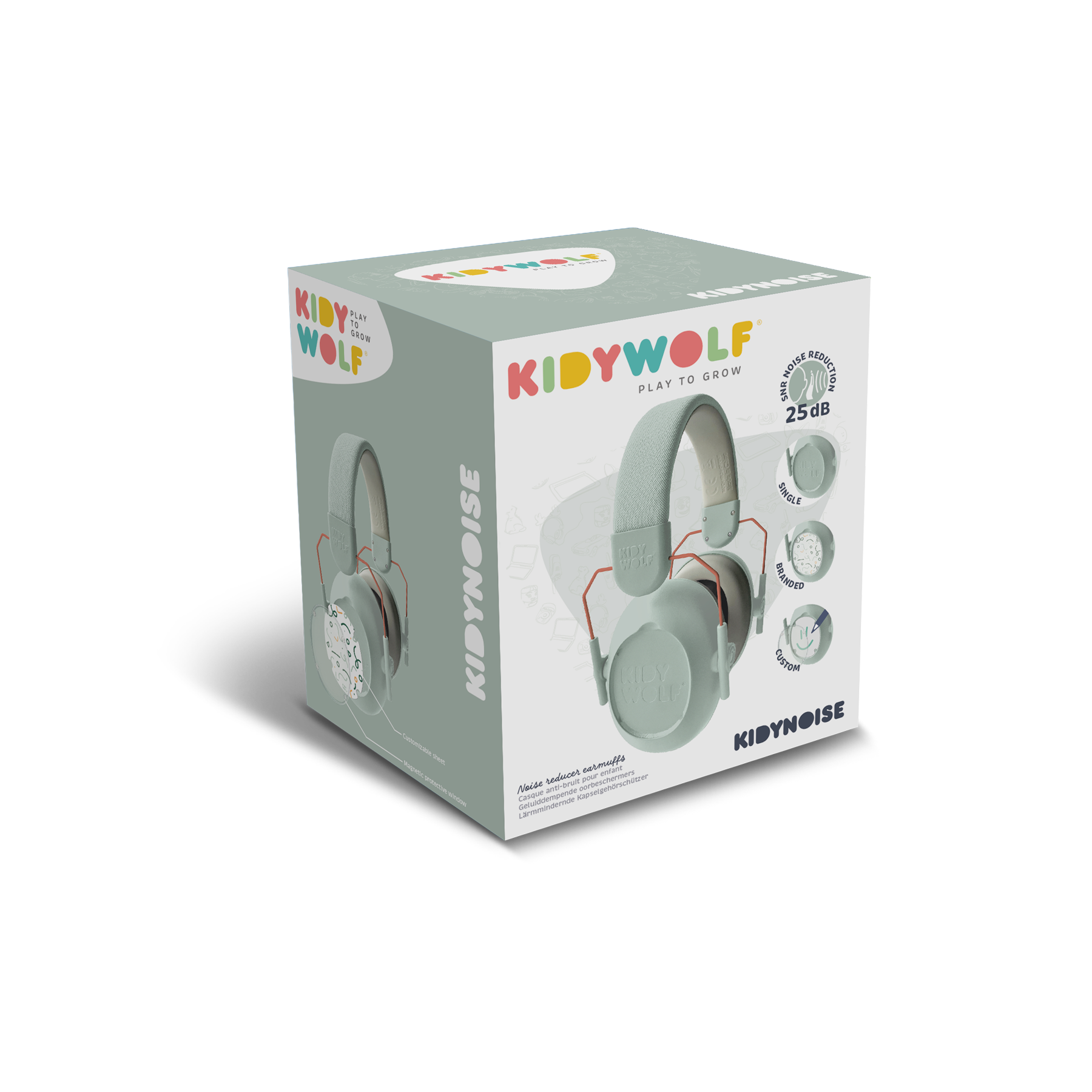 Kidywolf | Kidynoise Koptelefoons Met Ruisonderdrukking Groen