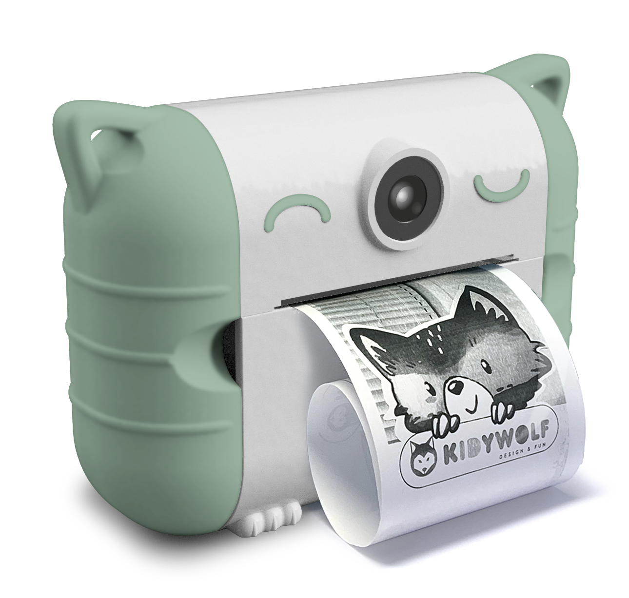 Kidywolf Kidyprint- camera thermal printer - Green