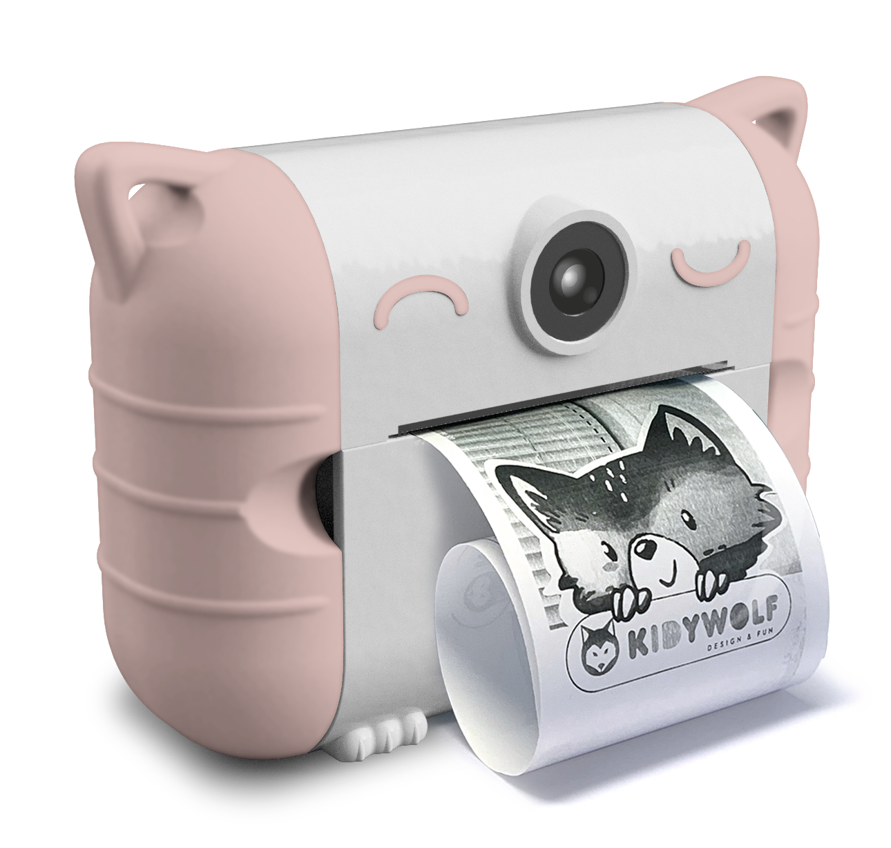 Kidywolf Kidyprint- camera thermal printer- Peach