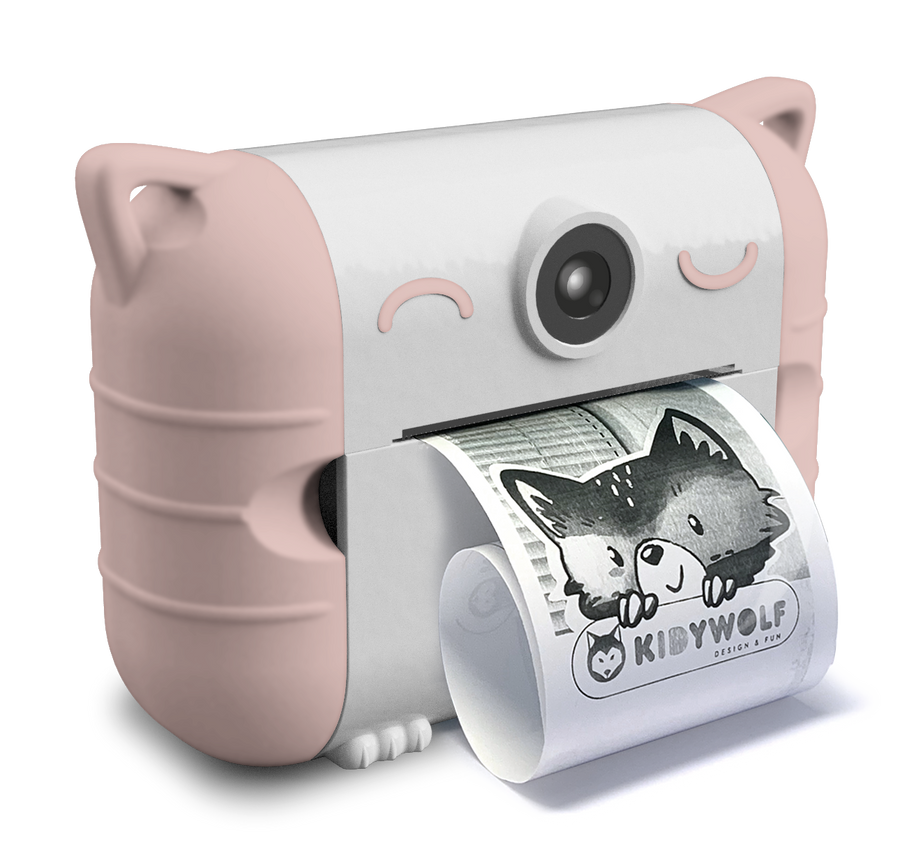 Kidywolf Kidyprint- camera thermal printer- Peach