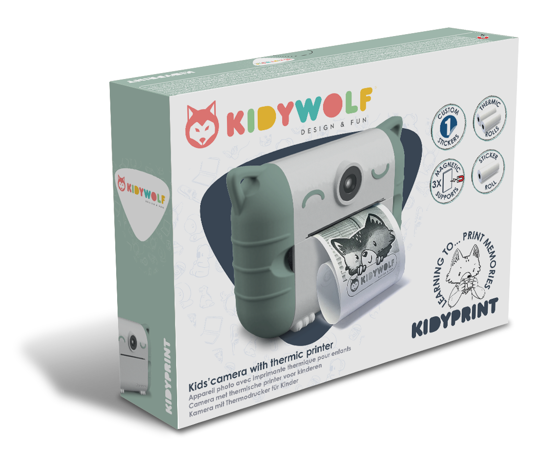 Kidywolf Kidyprint- camera thermal printer - Green