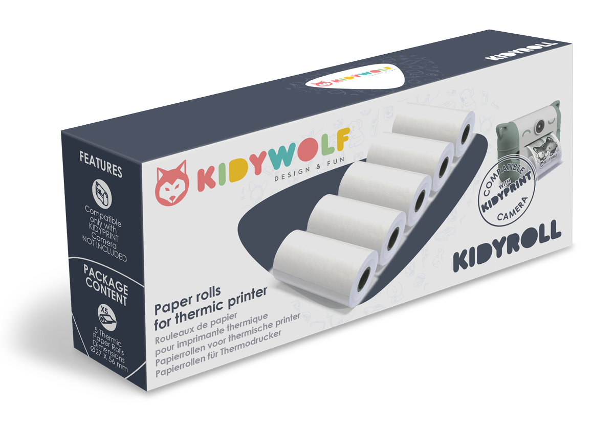 Kidywolf | Kidyroll Klassieke Papierrollen Voor Kidyprint