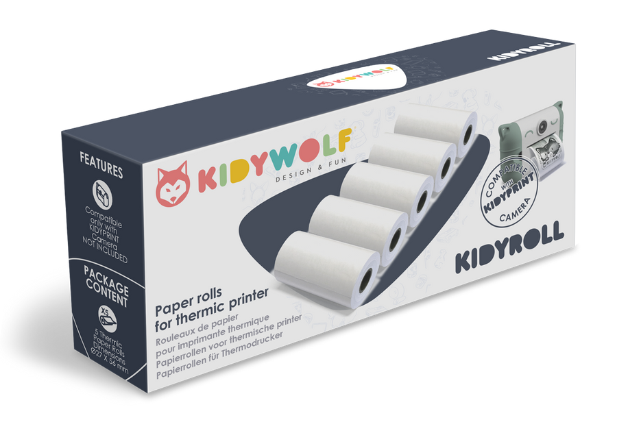 Kidywolf | Kidyroll Klassieke Papierrollen Voor Kidyprint