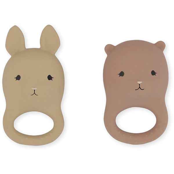 Konges Slojd Rabbit/Bear Teething Rings