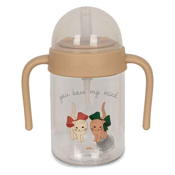 Konges Slojd drinkfles met handvat Bow Kitty