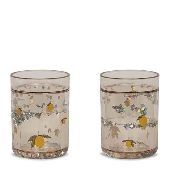 Konges Slojd Glitter Cups Lemon 2-pack