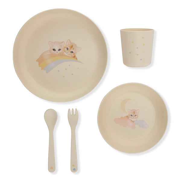 Konges Slojd Rainbow Kitty Dinner Set