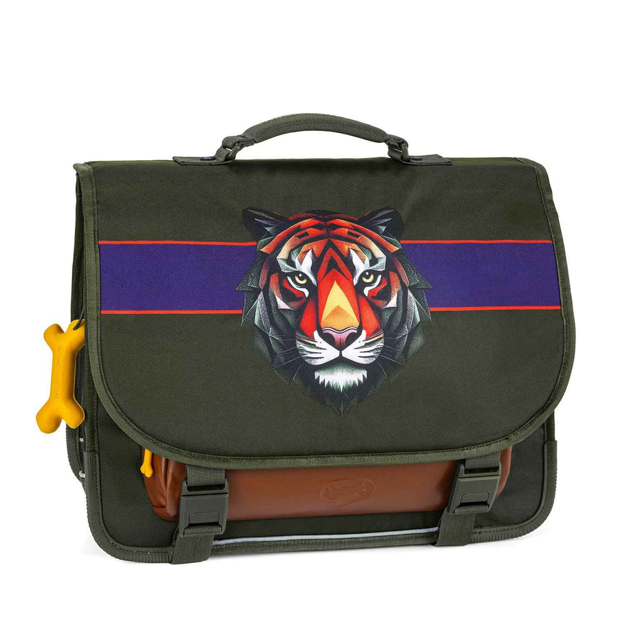 Stones and Bones | Lake Book Bag - Tiger Facet Khaki