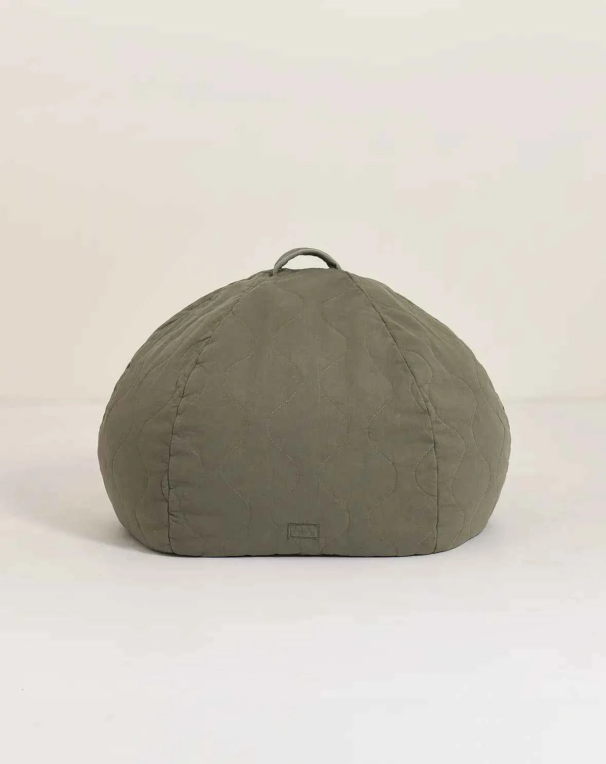 Nobodinoz | Landscape Gewatteerde Ronde Zitzak 65x40 Vetiver