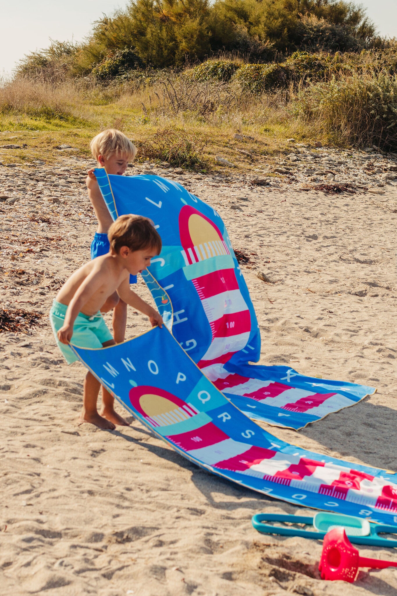 Quut | Speelhanddoek L (180 x 100cm) Lighthouse Blue