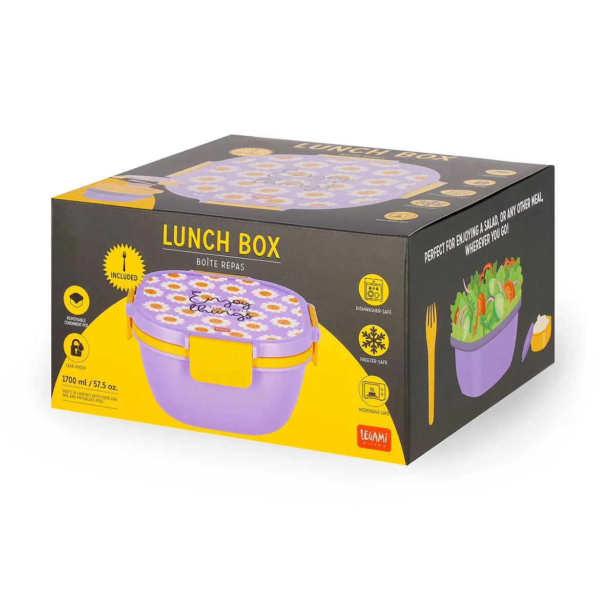 Legami | Lunch Box Daisy Rond 1700 ml