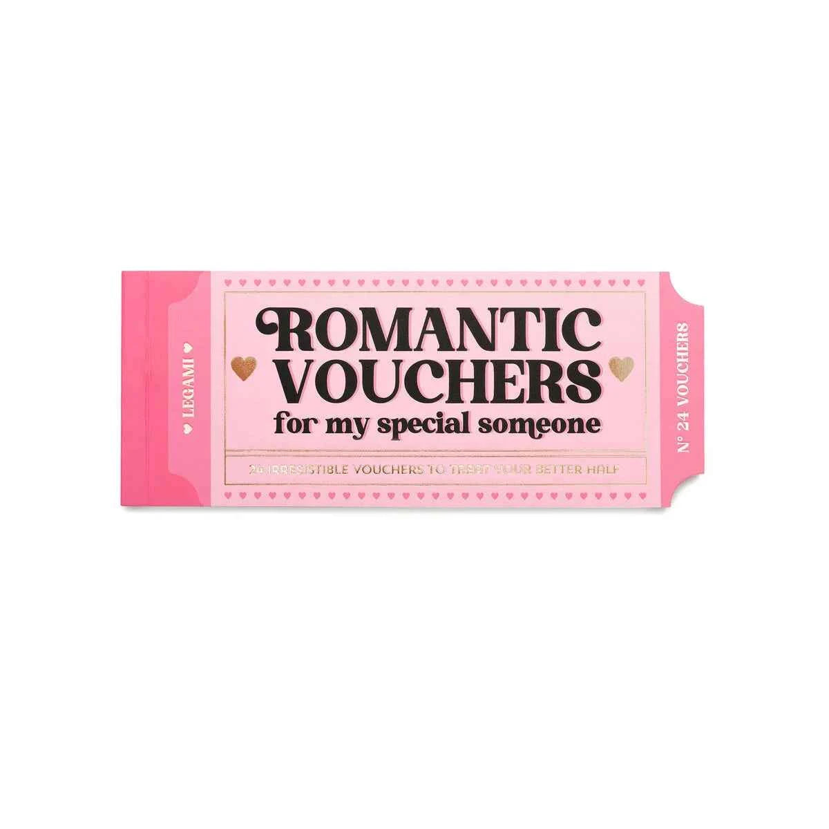 Legami | Boek Met 24 Romantische Vouchers - Cadeaubonnen