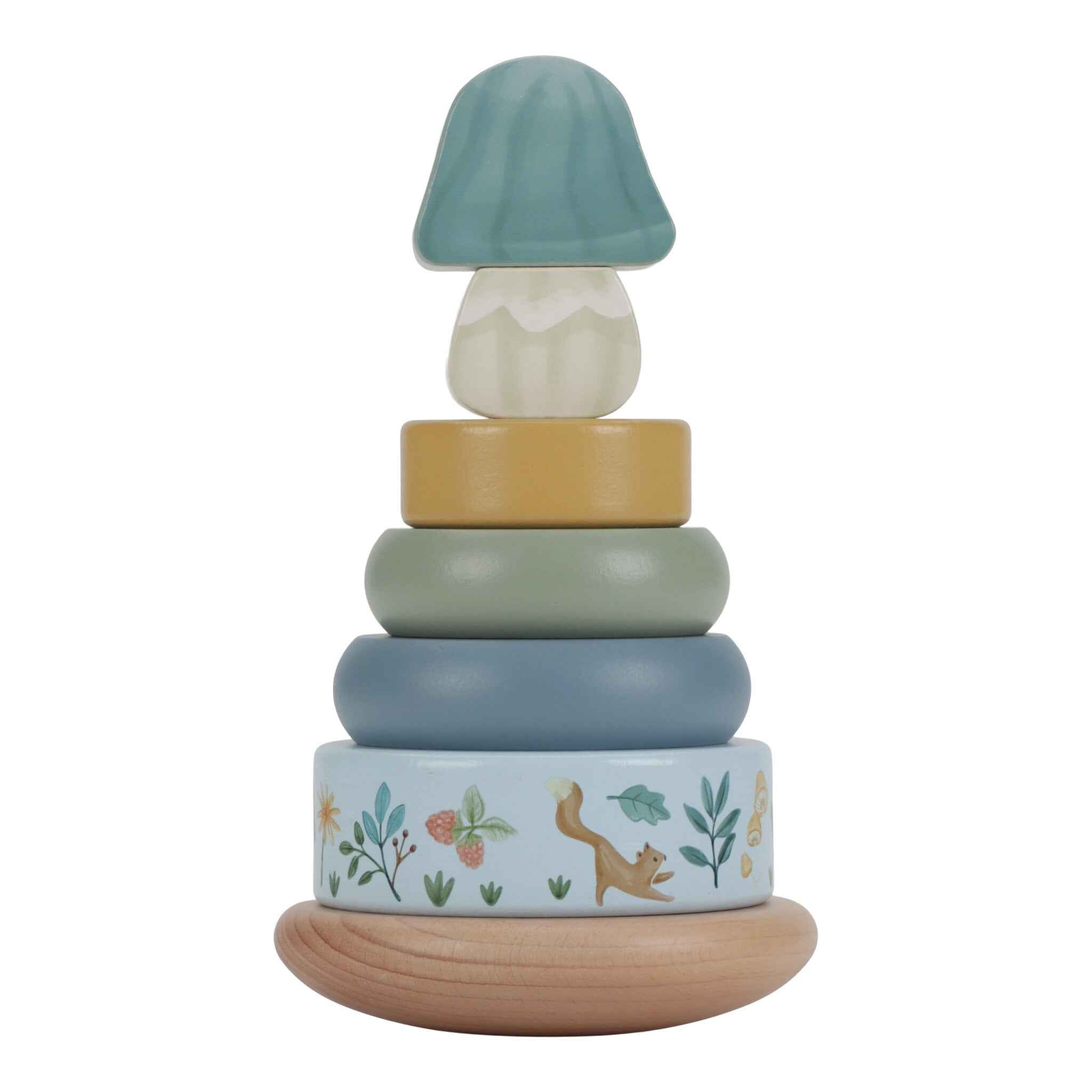 Little Dutch | Wooden Tumbling Stacker Forest Friends FSC