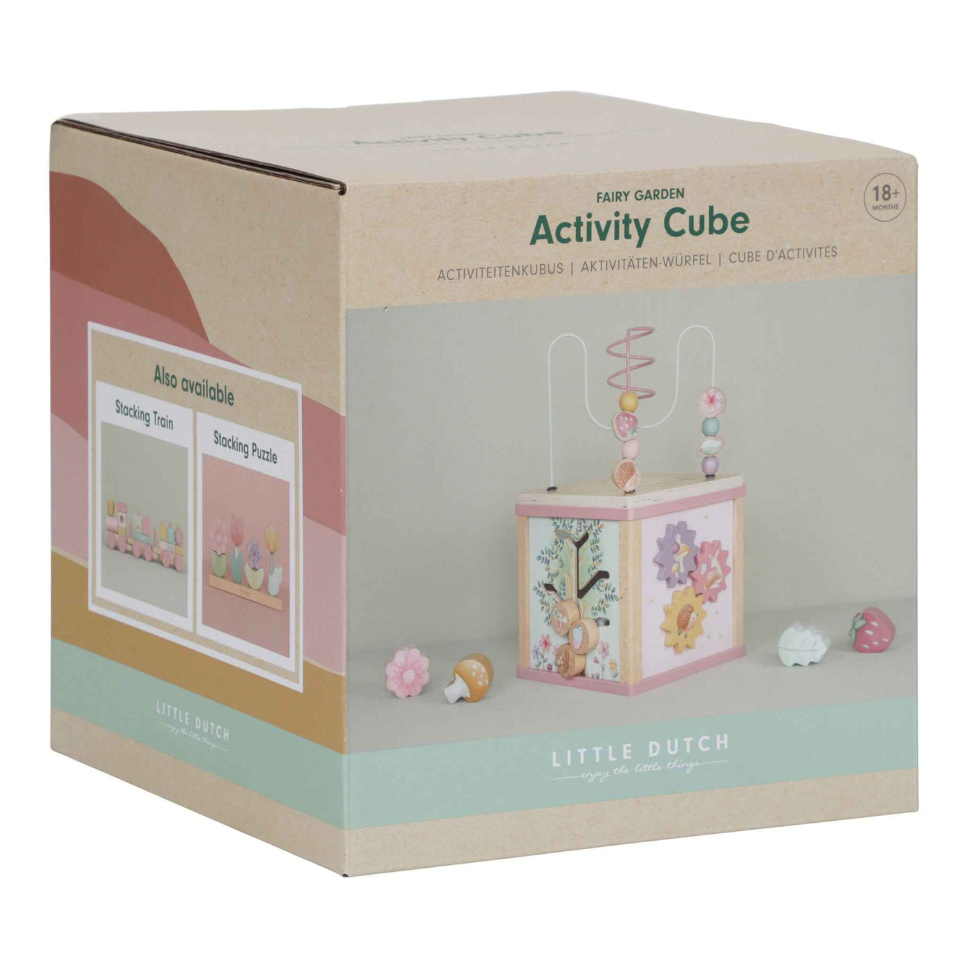 Little Dutch | Wooden Activity Cube Fairy Garden FSC