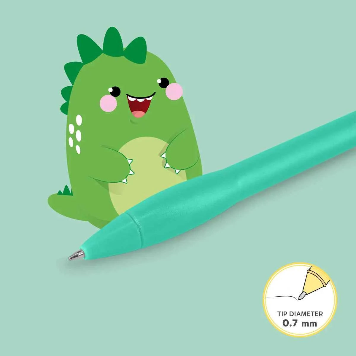 Legami | Ballpoint Pen With Light - Writing Is Magic Dino
