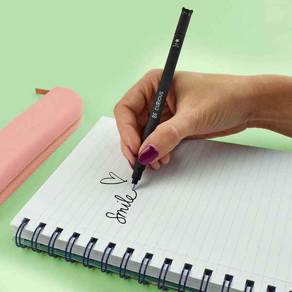 Legami | "Be Curious" Kitty Erasable Gel Pen - Erasable Pen