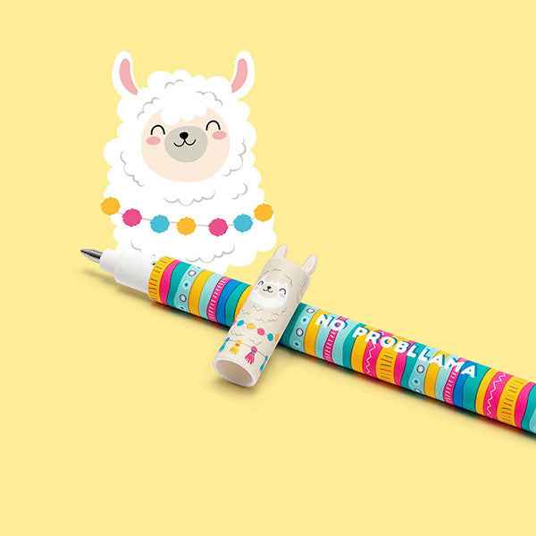 Legami | "No Probllama" Llama Erasable Gel Pen - Erasable Pen
