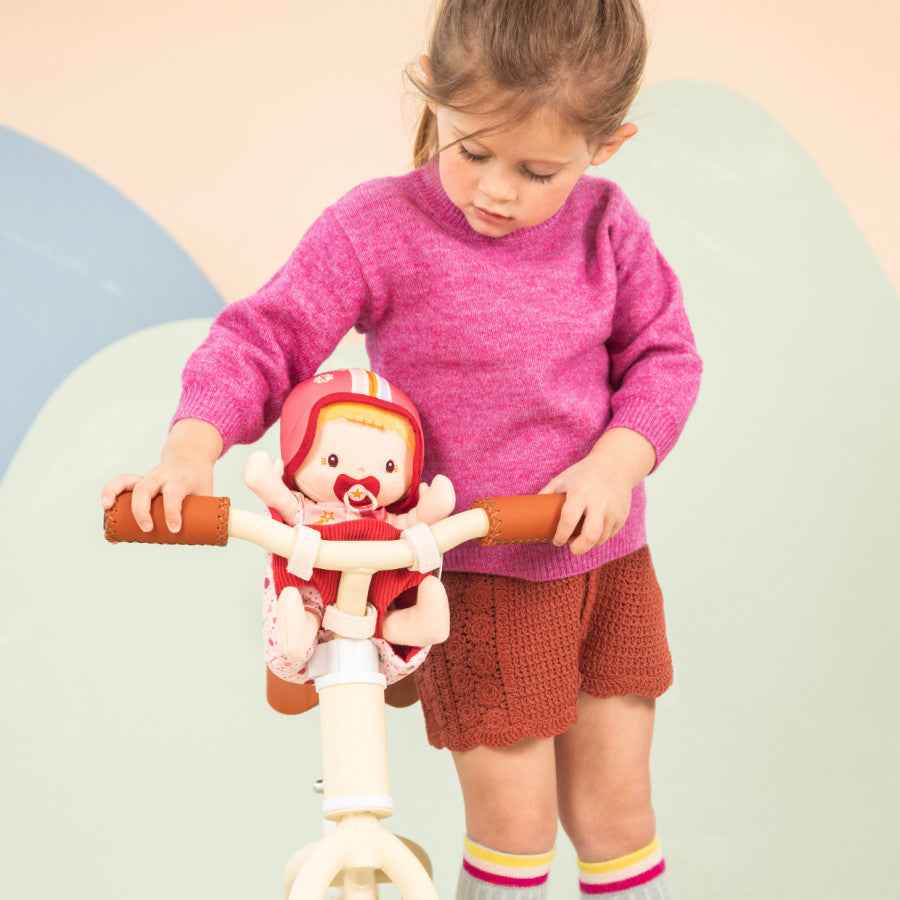 Lilliputiens | Lena Fabric Doll and Bike Seat