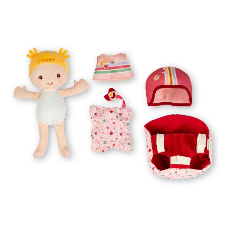 Lilliputiens | Lena Cloth Doll and Bike Seat