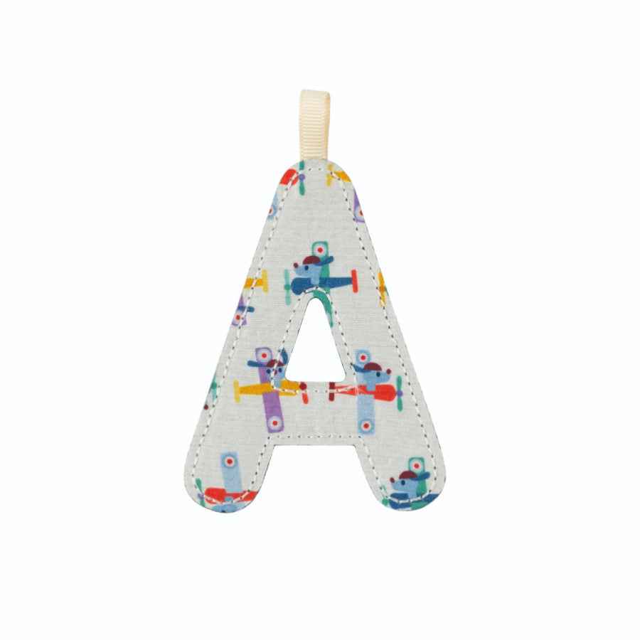 Lilliputiens | Letter A in Reversible Blue Phosphorescent Fabric