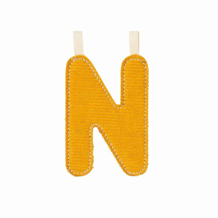 Lilliputiens | Letter N In Okergeel  Fosforescerende Stof
