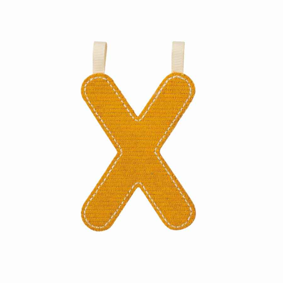 Lilliputiens | Letter X in Reversible Phosphorescent Fabric