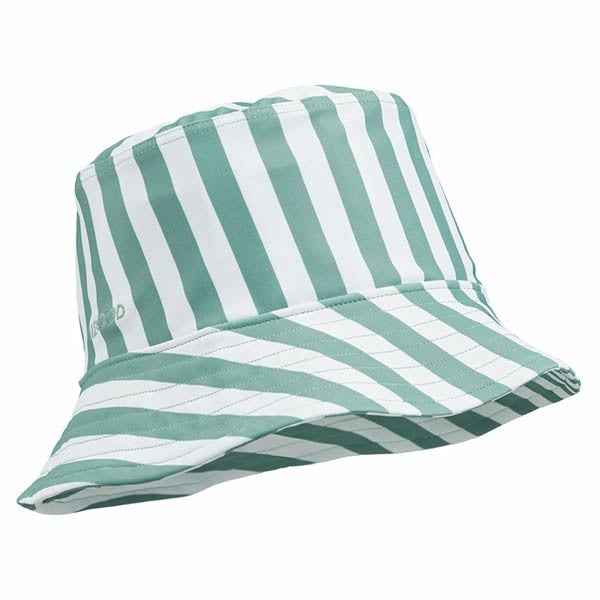 Liewood Matty Striped Sun Hat Peppermint/white