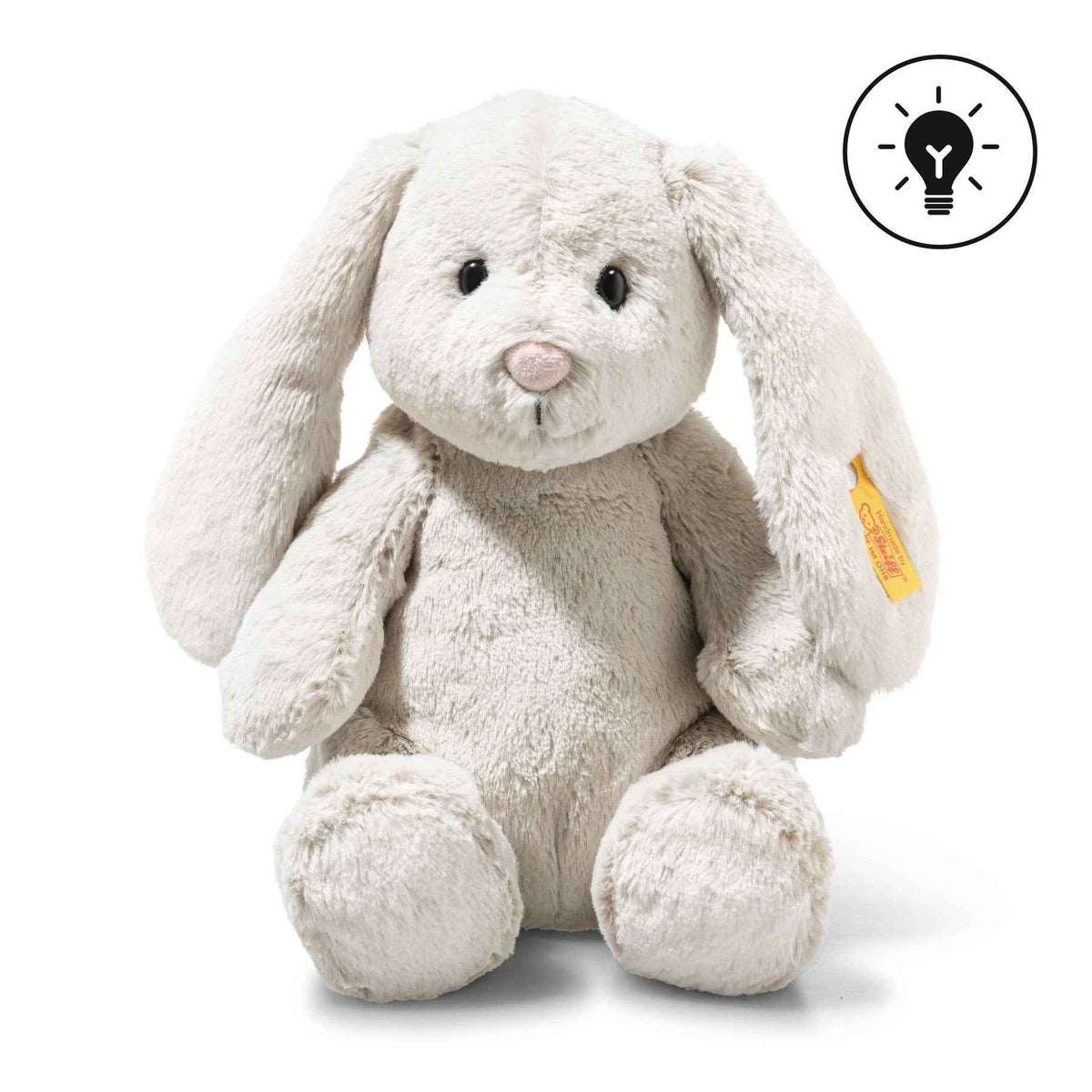 Steiff | Light at Night Hoppie Rabbit 28 cm Light Grey